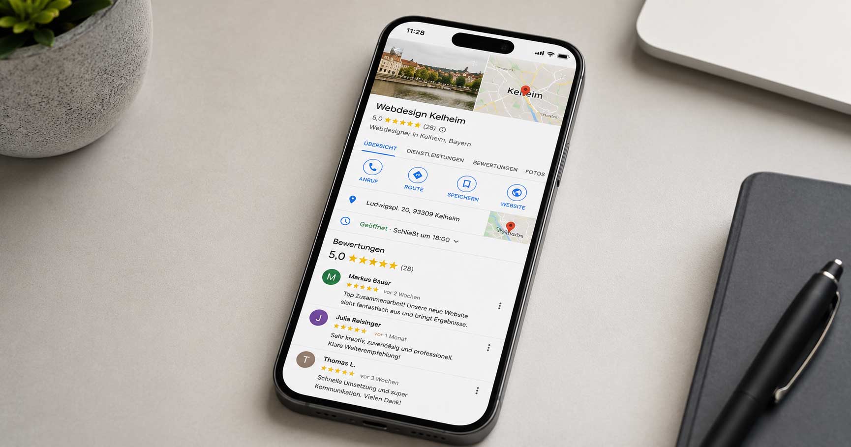 Google My Business Profil optimieren – Beitragsbild