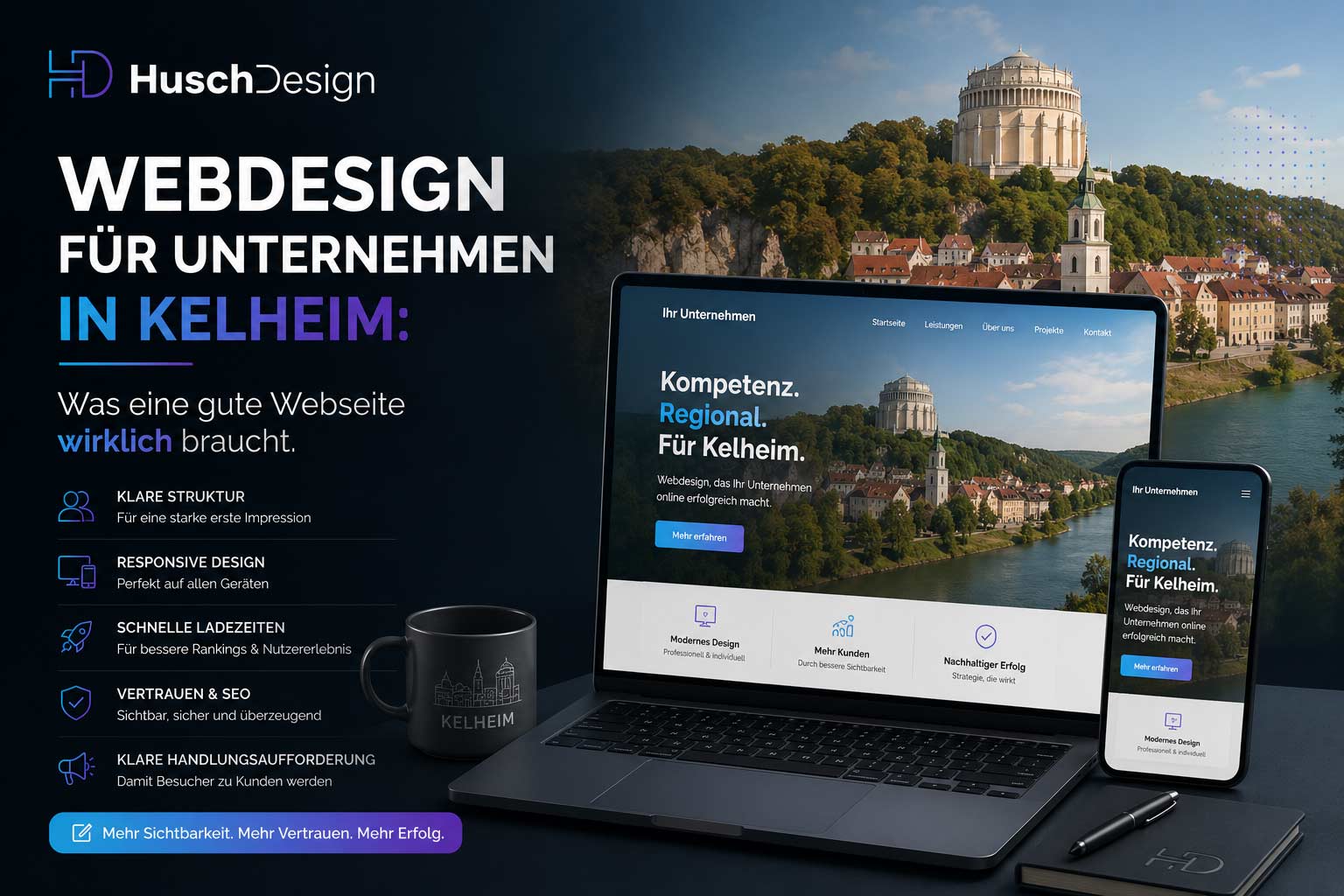 Webdesign für Unternehmen in Kelheim – Beitragsbild