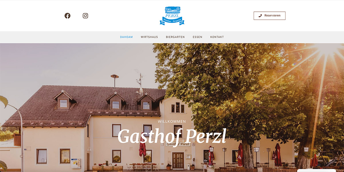 Gasthof Perzl Website