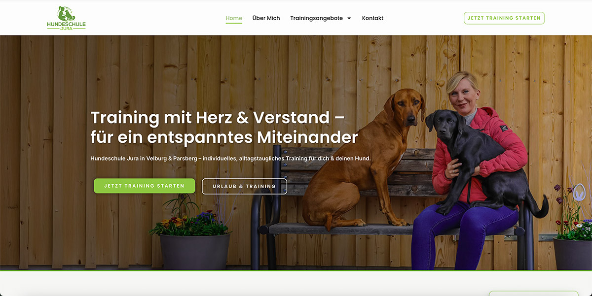 Hundeschule Jura Website