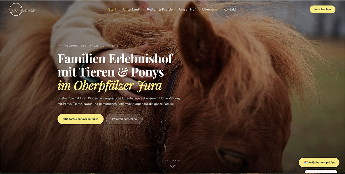 Jura Ferienhof Website